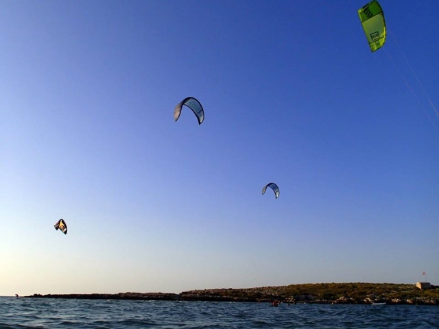  El kitsurf en acción 
